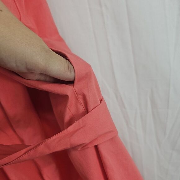 Gal Meets Glam Size 16 Saffron Flutter Sleeve Crop Jumpsuit Tie Waist PLUS - Picture 5 of 12